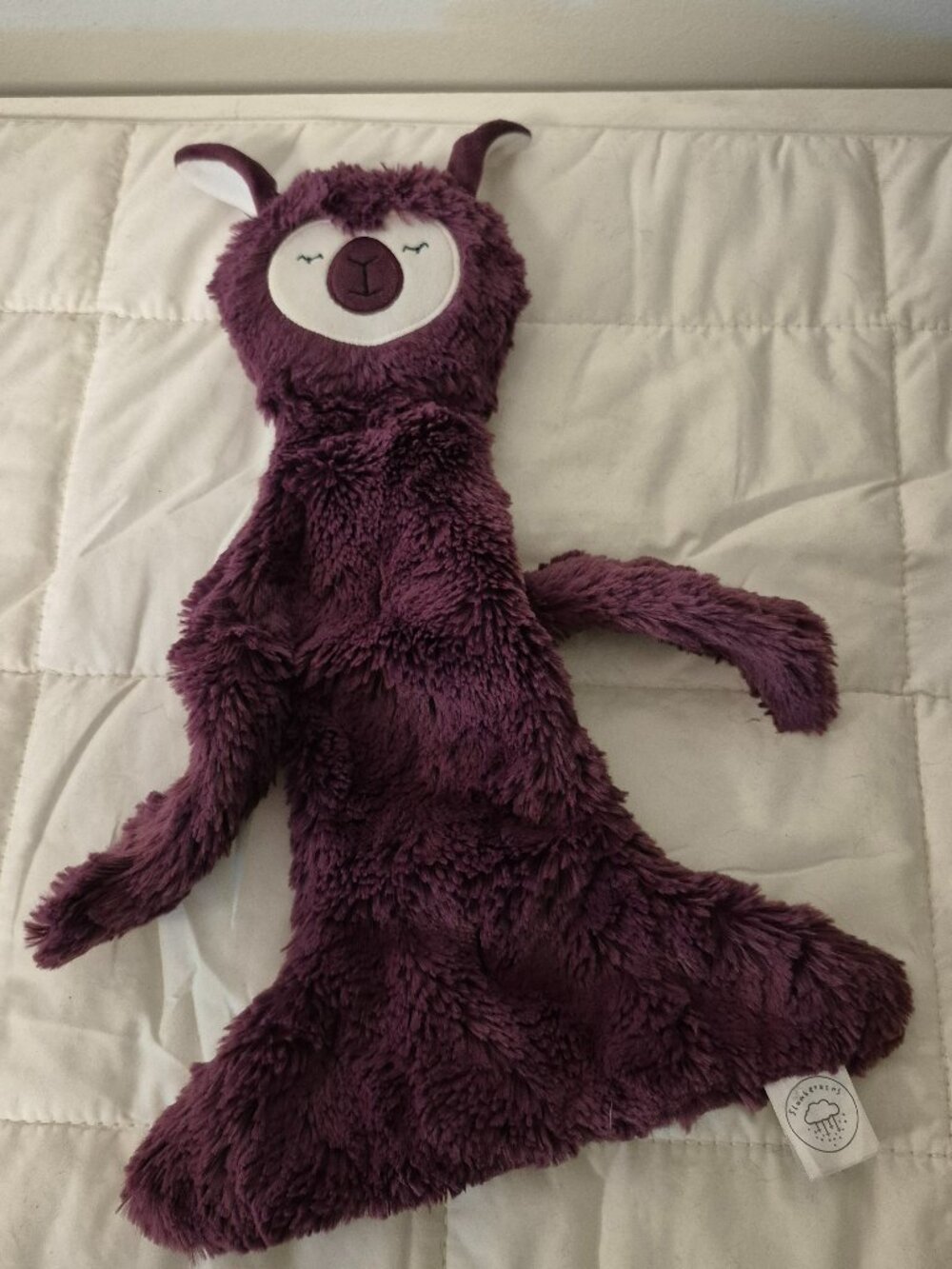 Slumberkins Alpaca Snuggler Lovey Purple Berry Security Blanket Baby Nursery 14"